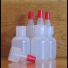 Plastic Squeeze Bottles w/ Yorker Spout Cap 1/4 oz Lot of 25