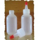 Plastic Squeeze Bottles 4oz w/ Yorker Spout Cap Lot of 25