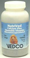 NutriVed Chewable Calcium Plus Tabs for Dogs 60ct