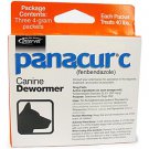 Panacur C Canine for Large Dogs Dewormer 4-Gram Packages (Each Packet Treats 40 lbs), 3ct.