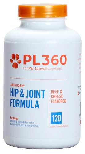 Arthogen Beef & Cheese Flavored Chewable Glucosamine Chondroitin Tablets for Dogs Bottle of 120
