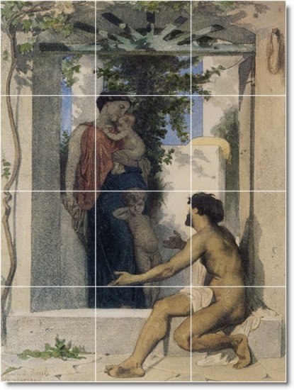 Bouguereau Men Women Floor Dining Room Murals Wall Art Commercial
