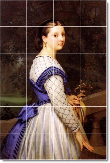 Bouguereau Women Tiles Floor Room Construction Modern Interior