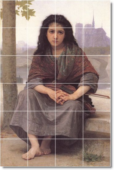 Bouguereau Children Room Tiles Floor Living House Decor Modern