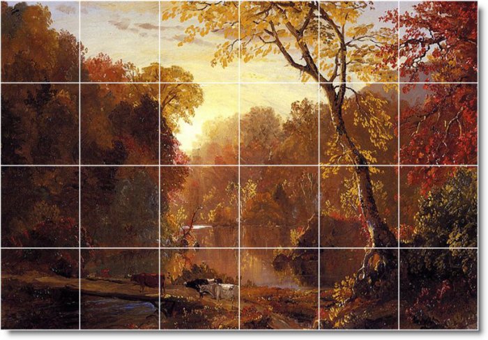 Church Landscapes Room Murals Living Tile Idea Construction House
