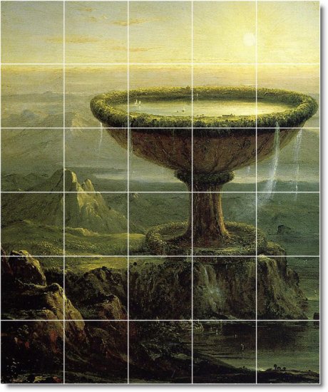 Cole Historical Mural Tiles Room Floor Design Remodeling House