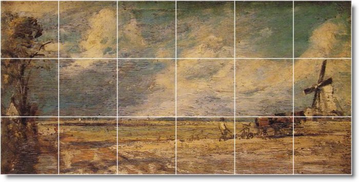 Constable Country Shower Wall Mural Tile Ideas Renovate Interior