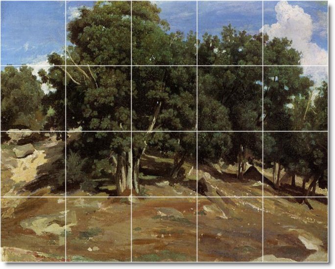 Corot Landscapes Mural Backsplash Kitchen Decor Interior Decor