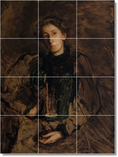 Eakins Women Mural Tiles Wall Bedroom Interior Renovations Idea