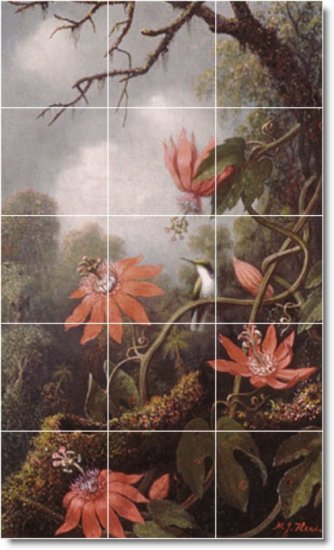 Heade Birds Kitchen Backsplash Mural Tile Modern House Decorate