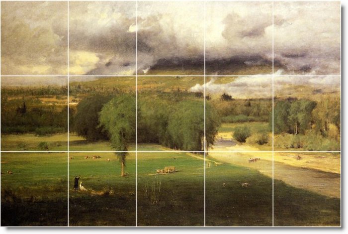 Inness Country Bathroom Wall Shower Murals Ideas Home Decorating