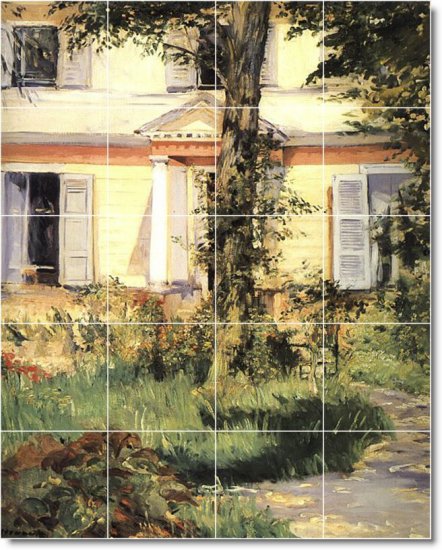 Manet Village Room Wall Tiles Mural Decorating Idea Residential