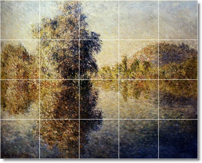Monet Country Tiles Backsplash Wall Renovation Design Interior