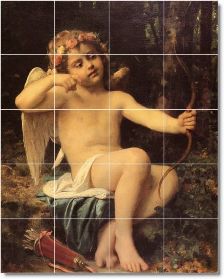 Perrault Angels Wall Tile Murals Shower House Renovate Modern