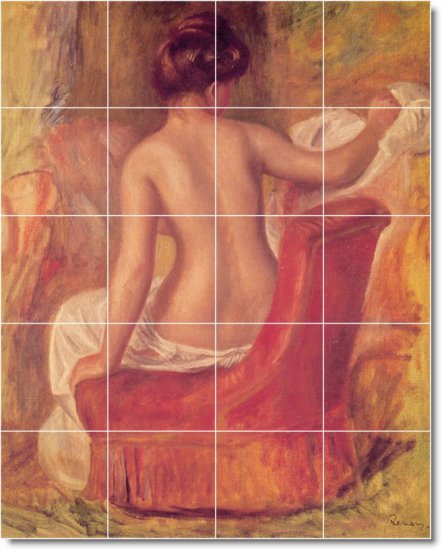Renoir Nudes Mural Bathroom Shower Remodeling Design Idea Home