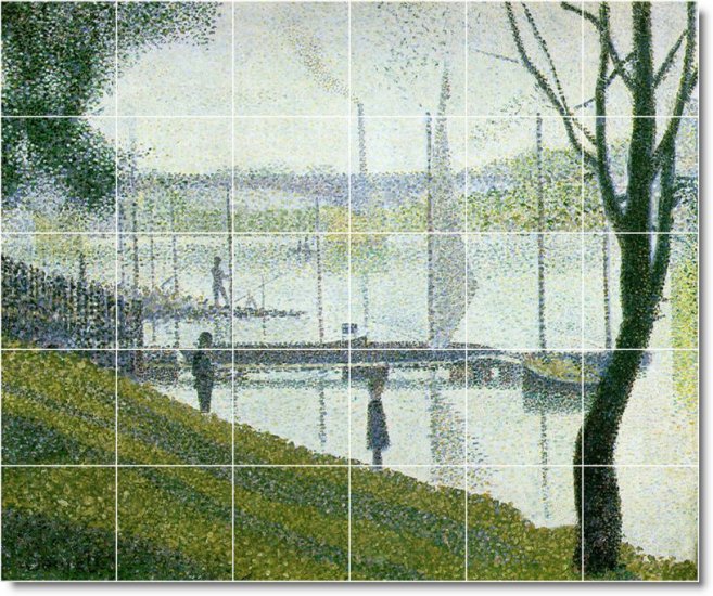 Seurat Waterfront Tile Wall Backsplash House Renovations Modern