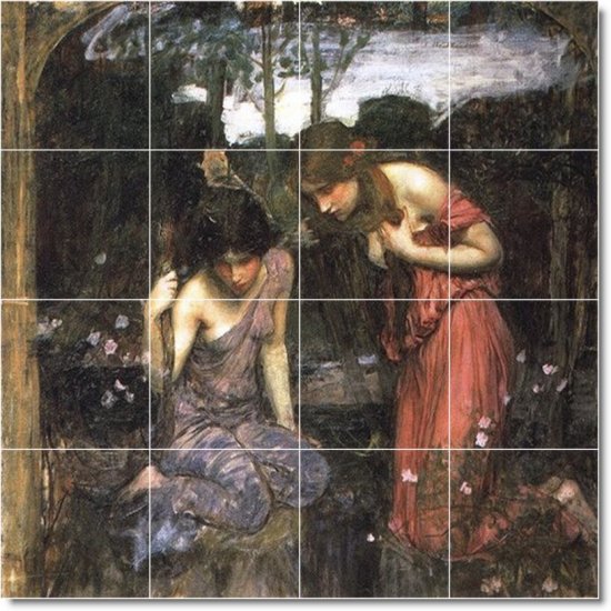 Waterhouse Mythology Dining Mural Room Tiles Remodel House Decor