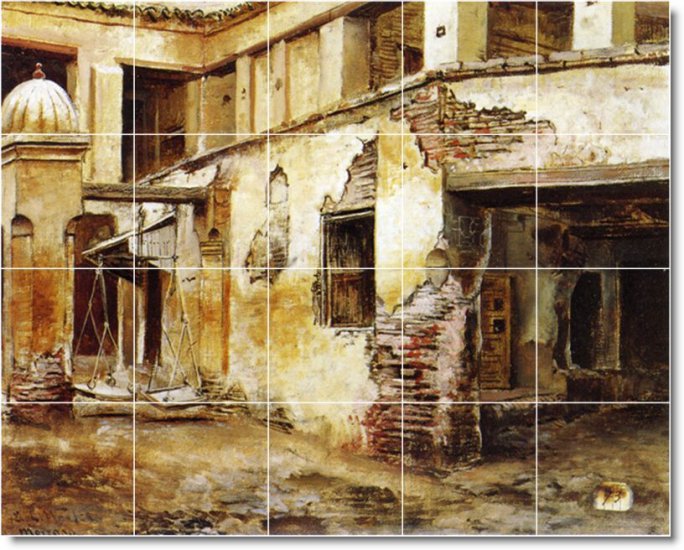 Weeks Village Mural Floor Room Dining Idea Decorating Interior