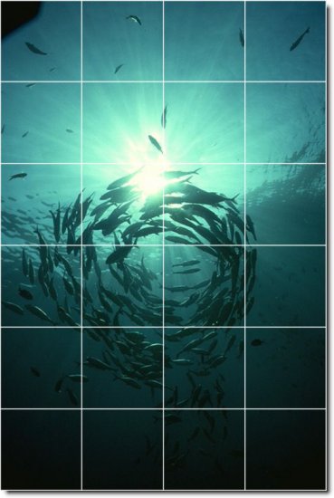 Underwater Image Bedroom Tiles Wall Mural Mural Home Decor Decor