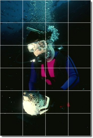 Underwater Picture Mural Bathroom Wall Shower Decor Residential