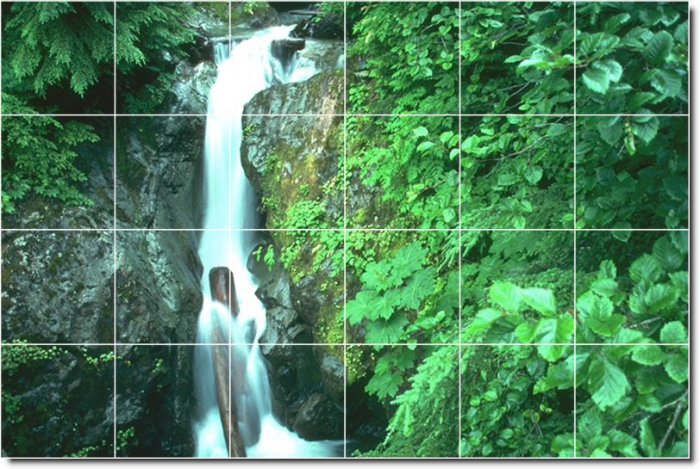 Waterfalls Picture Mural Room Dining Wall Design Renovate House