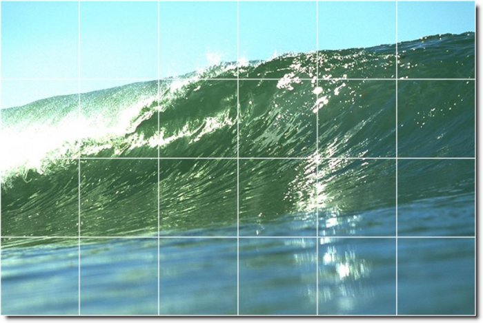 Waves Image Wall Murals Living Wall Room House Remodeling Design