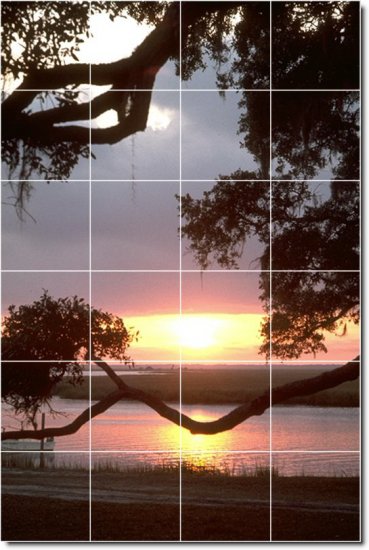 Sunsets Picture Backsplash Murals Wall Kitchen Ideas Remodeling