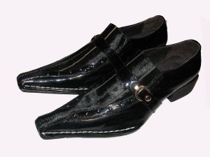 black pony hair shoes