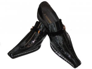 black pony hair shoes