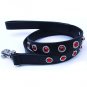 Designer Ruby Red Swarovski Crystal Dog Collar Leather S-XL