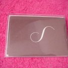 Blank Note Cards w/ Initial "S"  ENVELOPES Stationery