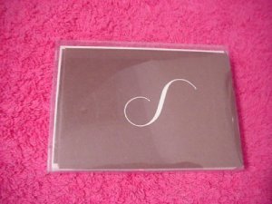 Blank Note Cards w/ Initial "S"  ENVELOPES Stationery