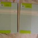 2 Pad Folio's  With Paper Pad Hard Cover New