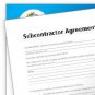 Sub Contractor Agreement Forms, Records, Job, invoice