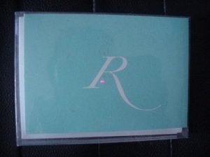 Note Cards With Your Initial "R"  Envelopes
