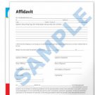General Affidavit Sworn Statement Form Document oath