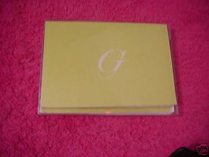 Note Cards With Initial "G"  Stationery Envelopes