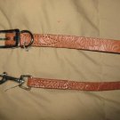 Dog Leash & Matching 20" Collar Medium New Tan Leather