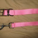 Dog Leash & Matching 18" Collar Medium New Pink Nylon