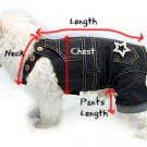 Glittering Denim Designer Cool Dog Jeans Pants.Sm.Med.