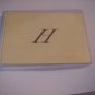 Blank Note Cards With Your Initial  "H"  ENVELOPES