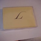 Blank Note Cards With Your Initial Great "L"  ENVELOPES
