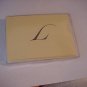 Blank Note Cards With Your Initial Great "L"  ENVELOPES