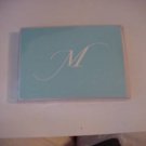 Blank Note Cards With Your Initial "M" Great Deal ENVELOPES