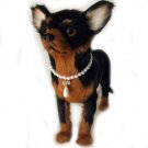 Ribbon Pearl Necklace Dog Collar Designer 10" - 12"