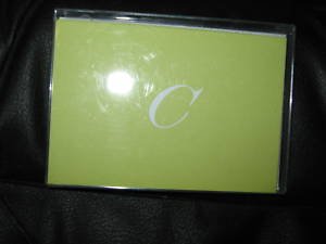 Blank Note Cards w/ Initial "C"  ENVELOPES Stationery