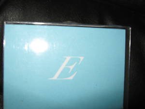 Blank Note Cards w/ Initial "E"  ENVELOPES Stationery