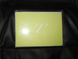 Blank Note Cards w/ Initial "T"  ENVELOPES Stationery