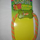 Dog Toy Rubber Bone On A Rope Very Durable