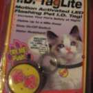 I.D. Tag Dog Cat Motion Activated LED Flashing Light